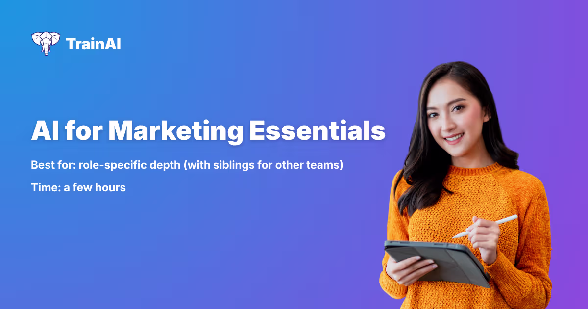 AI for Marketing Essentials