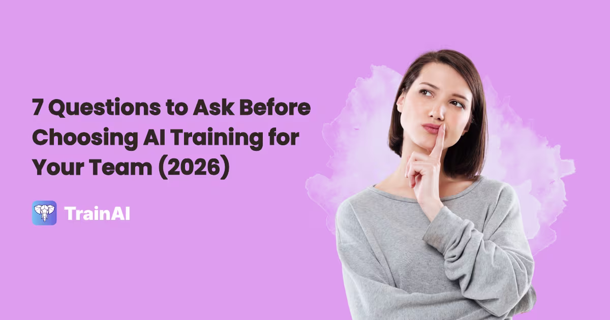 how to choose ai training provider